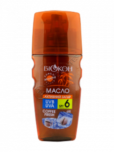 Biokon Protectie Solara SPF 6 Ulei pentru bronz activ Coffee Fresh 