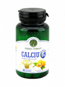 Calciu cu vitamina D3 cu aroma de caise