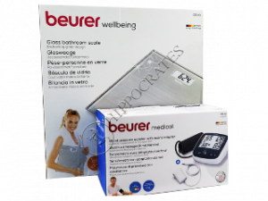 Beurer Promo pachet (tonometru BM40 cu adaptor+cintar GS10)