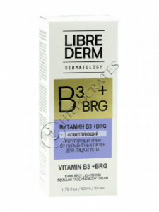 Librederm Dermatology BRG+Vitamin B3 Crema de fata si corp pentru albire si pete pigmentare