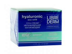 Librederm Hyaluronic Eco-refill Cica-crema de zi hidratanta, matifianta, pentru tenul gras