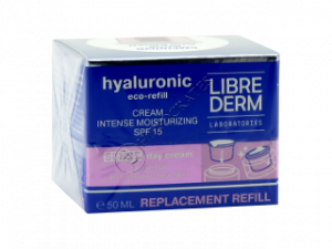 Librederm Hyaluronic (doza) Eco-refill Crema de zi intens hidratanta, SPF 15, pentru ten sensibil