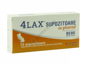 4Lax Supozitoare cu glicerina Bebe