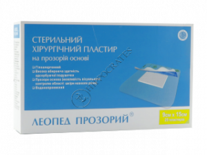 Пластырь стер. Aqua Res LEOPED 9 см x 15 см № 25