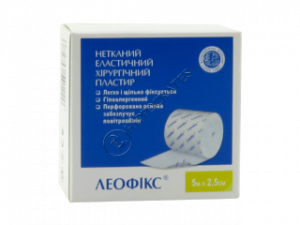 Пластырь хирургический эласт. перфор. LEOFIX 5 м x 2.5 см