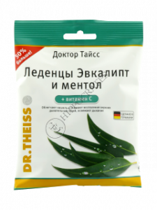 Dr.Theiss  Dropsuri Eucalipt si Mentol + vit. C