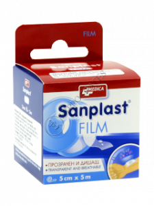 Emplastru Sanplast Film 5 cm x 5 m