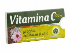 Vitamin C cu propolis, echinacea si Zinc