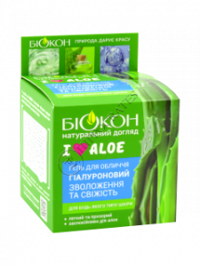 Биокон I Love Aloe гель для лица с гиалуроновой кислотой