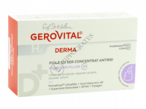 Gerovital H3 Derma+ fiole ser concentrat anirid 6% Hyaluron filler