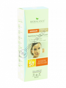 BIO BALANCE AKNSUN Crema matifianta p/u ten acneic si gras SPF 50+