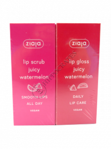 Ziaja Exfoliant de buze Watermelon + Luciu de buze