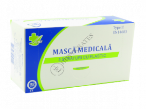 Masca de protectie (din 3 straturi cu elastic) de unica folosinta