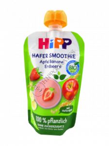 HIPP SMOOTHiE Mere, banana, capsuni cu ovaz /84006/