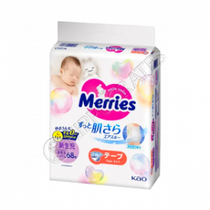 Мерриес Newborn №68 до 5 кг подгузники