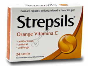 Strepsils orange vitamina C