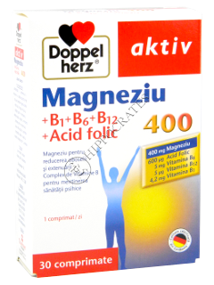 Doppelherz Magneziu + Vit.B + Ac.Folic