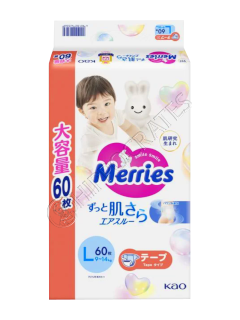 MERRIES Size L №60 9-14 kg (SJ) scutece
