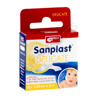 Emplastru Sanplast Delicate 1.25 cm x 5 m