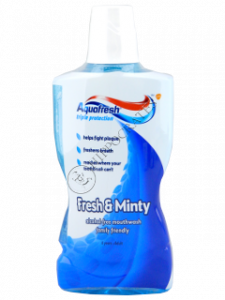 Apa de gura Aquafresh FreshMinty fara alcool