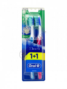 Periuta de dinti Oral-B 3D White Fresh 40 Medium 1+1