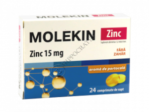 Molekin Zinc fara zahar aroma de portocala