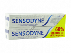 Pasta de dinti Sensodyne Extra Whitening 1+1 - 60%